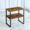 Cabinet Organizer Shelf, Set of 2 Kitchen Counter Shelves, Kitchen Storage, Spice Rack, Stackable, Expandable, Metal and Engineered Wood - 2 of 3