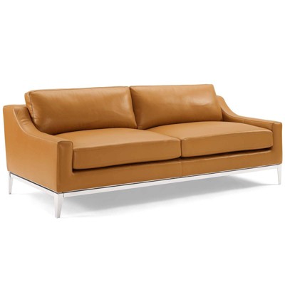 target leather sofa