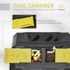 VYNXARIA Tumbling Compost Bin Outdoor 360¡ã Dual Chamber Rotating Composter 43 Gallon, Yellow - 4 of 4