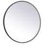 Elegant Lighting Pier 39 inch LED Mirror with Adjustable Color Temperature 3000K/4200K/6400K in Black - 4 of 4