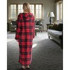 ADR Women's Zip Up Robe with Hood, Women's Long Zipper Robe, Warm Cozy Hooded Bathrobe - 3 of 3