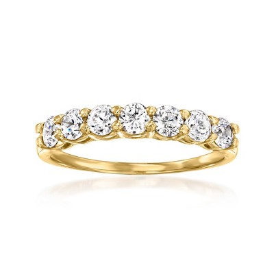 Ross-Simons 1.00 ct. t.w. CZ 7-Stone Ring in 14kt Yellow Gold