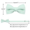 INSPIRE CHIC Men's Solid Color Pre-Tied Thick Tie Set - 3 of 4