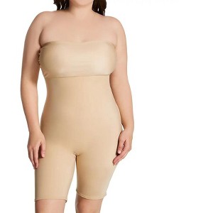 InstantFigure Plus Size Strapless Bandeau Bodyshorts open gusset WBS011C - 1 of 4