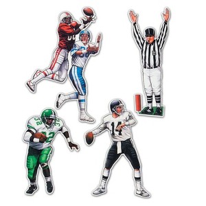 Beistle 17" - 22" Football Figures Cutouts; 12/Pack 55174 - 1 of 1