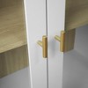 ORRD Acrylic Door Storage Cabinet | Scratch & Waterproof Display Cabinet with Adjustable Shelf & Anti-Tip Lock,White - 3 of 4