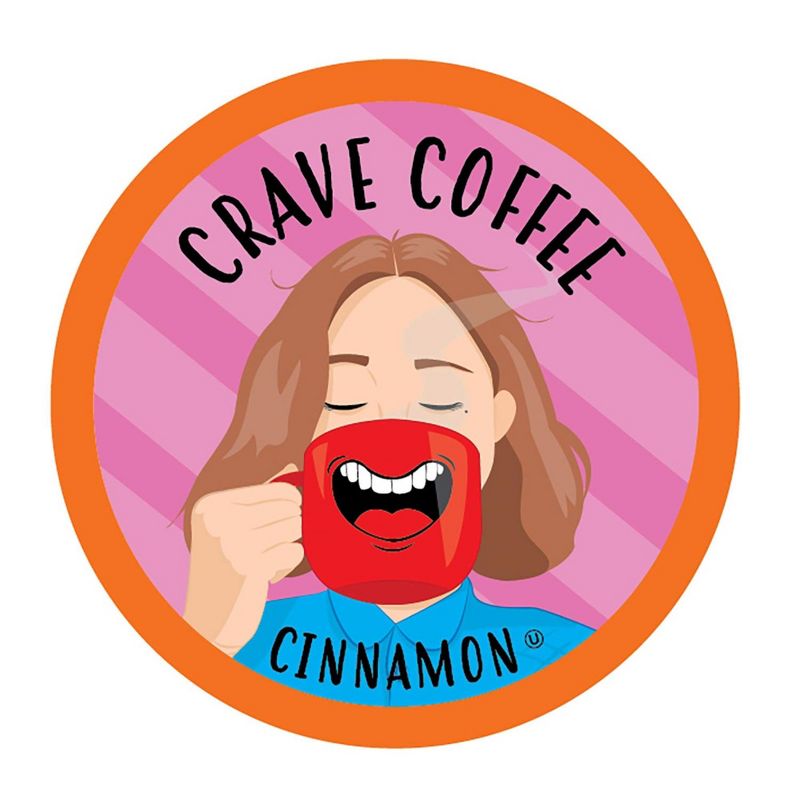 Crave Beverages Cinnamon Flavored Coffee Pods,for Keurig Brewers, 100 Count, 1 of 5