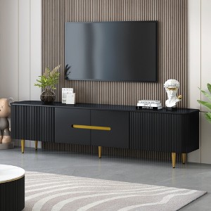 78.7''W Minimalist TV Stand for TVs up to 85", Modern Entertainment Center Media Console with 4 Spacious Cabinets - ModernLuxe - 1 of 4