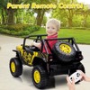 Kids Ride On Car, 24V 2 Seater, with Remote Control, Kids Electric Vehicle with 19" Wide Seat, LED, Spring Suspension - 3 of 4