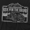 Yellowstone Ride For The Brand Dark Adult T-Shirt Black - 2 of 4