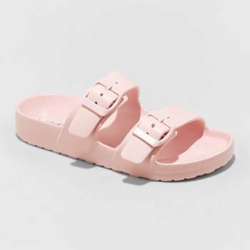 Kids' Noa Slip-On Footbed Sandals - Cat & Jack™ Pink 1