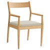 Modway  Solara Dining Armchairs Set of 2 in Natural Heathered Weave Beige - 4 of 4