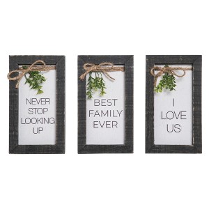 Transpac Framed Easel Back Everyday Sign Set of 3 Spring Home Decorations - 1 of 1