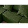 108.3" Corduroy L-Shaped Modular Sectional Sofa, 3-Piece Set - 2 of 4