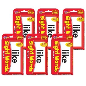 TREND Sight Words – Level A Pocket Flash Cards, 6 Packs - 1 of 4
