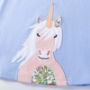 MyKids-Usa Summer Arrival Unicorn Cartoon Pattern Short Sleeves Dress for Stylish Girls - 2 of 4