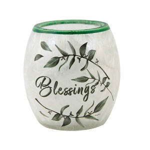 Stony Creek 3.0 Inch Blessings Pre-Lit Votive Electric Frosted Leaves Small Novelty Sculpture Lights - 1 of 3