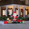 Gemmy Christmas Airblown Inflatable Santa and Toys Collection Scene, 4 ft Tall, Red - 2 of 2