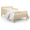 PAGED Toddler Bed Wooden Baby Bed Frame with 4 Side Guardrails and Slatted Deisgn for Bedroom - 4 of 4