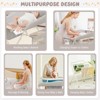 Safstar Baby Diaper Changing Table Folding Newborn Nursery Organizer W/Wheel Water Basin - 3 of 4