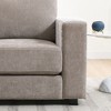 Oversized Chenille Fabric Modern Accent Sofa Chair with Washable Covers, Comfy Cushion, and Solid Wood Legs - 4 of 4