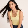 Lands' End Women's Pointelle Rib UNeck Tank - 4 of 4