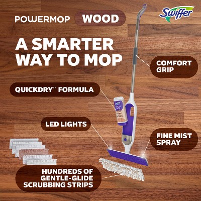 Swiffer Power Mop Wood Mop Kit for Wood Floor Cleaning