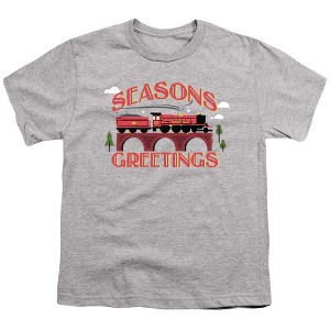 Boys' Harry Potter Seasons Greetings Christmas Hogwarts Express T-Shirt - 1 of 4