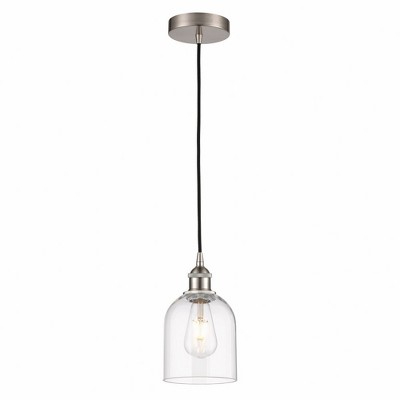 Bella - 1 Light Cord Hung Mini Pendant In Industrial Style-9.5 Inches Tall and 5.5 Inches Wide
