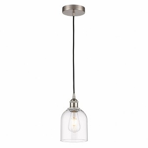 Bella - 1 Light Cord Hung Mini Pendant In Industrial Style-9.5 Inches Tall and 5.5 Inches Wide - 1 of 1