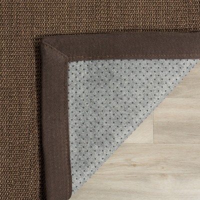 Brown Sisal and Jute Rectangular Area Rug 3' x 5'