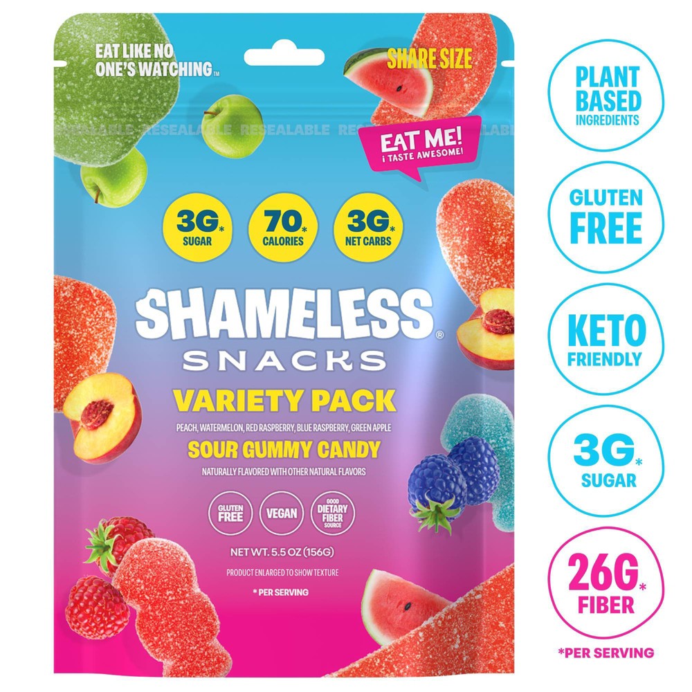 Shameless Snacks Variety Pack Candy - 5.5oz