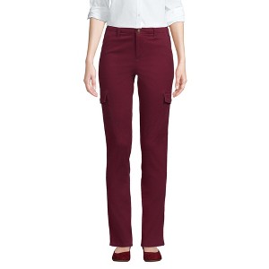 Lands' End Women's Mid Rise Slim Cargo Chino Pants - 1 of 4