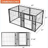 Garvee 42 Inch Heavy Duty Foldable Dog Crate with Removable Tray Wheels Dual Feeding Doors and Divider - 2 of 4