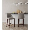 Manhattan Comfort Set of 2 Shubert Modern Leatherette Upholstered Barstools - 2 of 4