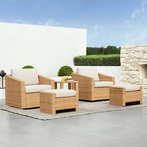 Spruce & Spring Outdoor Rattan Wicker Patio Furniture - 1 of 4