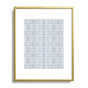 Becky Bailey Shibori Diamonds Metal Framed Art Print - Deny Designs - 1 of 4