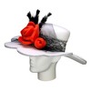 Foam Party Hats Vintage Flower Pamela - 3 of 4