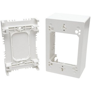 Tripp Lite N080-SMB1-WH Single-Gang Surface-Mount Junction Box Wall Plate - 1 of 4