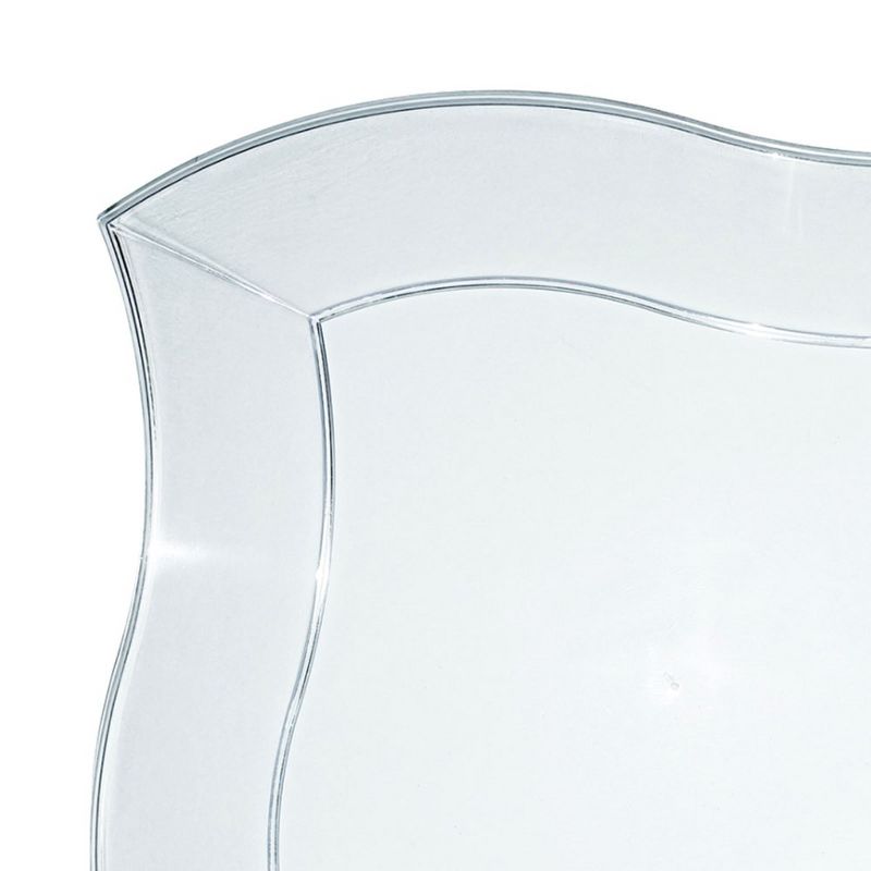 Smarty Had A Party 7" Clear Wave Plastic Appetizer/Salad Plates (120 Plates), 2 of 4