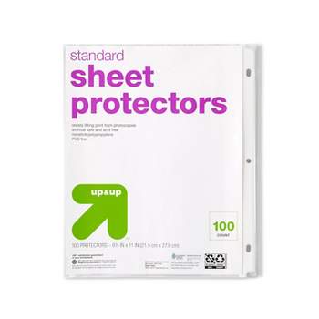 Letter Sheet Protectors Clear - up & up™