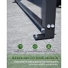 Acekool 10x15FT Heavy Duty Metal Carport with Galvanized Steel Roof, Powder-Coated Frame & Anchor Rods for Trucks, Boats, and Outdoor Shelter - 4 of 4