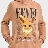 Girls' Pokémon Eevee Oversized Hooded Sweatshirt - Brown - image 2 of 4