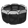 Pet Life All-Terrain Lightweight Easy Folding Wire-Framed Collapsible Travel Dog Playpen - L - Black - image 2 of 2