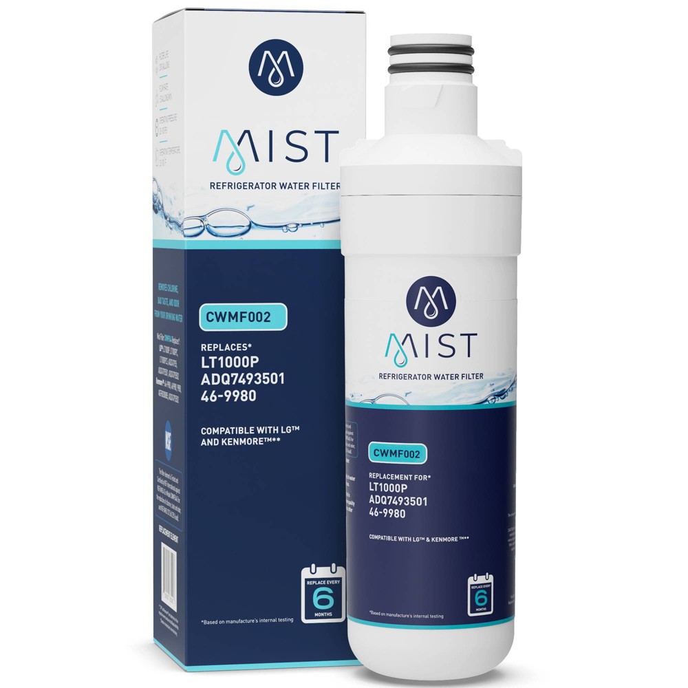 Mist Replacement Refrigerator Water Filter for LG LT1000P, LT1000PC, LT-1000PC MDJ64844601 Kenmore 46-9980, 469980, 9980: Carbon Filter