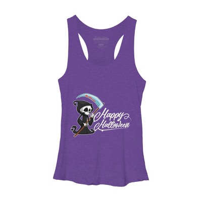 Women's Design By Humans HAPPY HALLOWEEN - Special Edition By wedenote Racerback Tank Top