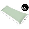 Sweet Jojo Designs Body Pillow Cover (Pillow Not Included) 54in.x20in. Solid Green - 4 of 4