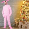 Intimo A Christmas Story Men's Ralphie Deranged Pink Bunny Suit Hooded Pajamas(2XL/3XL) Pink - 4 of 4