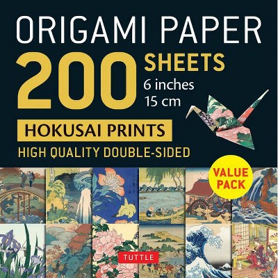 Origami Paper 200 Sheets Hokusai Prints 6 (15 CM) - by  Tuttle Studio (Loose-Leaf)