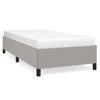 Bed Frame Light Gray Polyester, Plywood, Engineered Wood Twin XL - 2 of 4